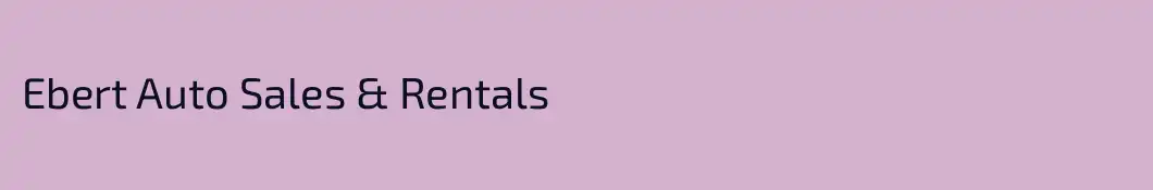Ebert Auto Sales & Rentals